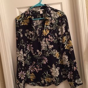 Floral H&M button down